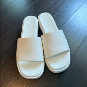 Princess Polly white platform sandals